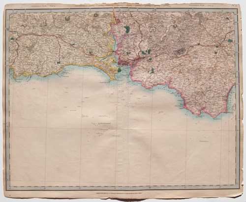 antique map of England, Wales and Scotland Railways and Stations Cruchley 1862